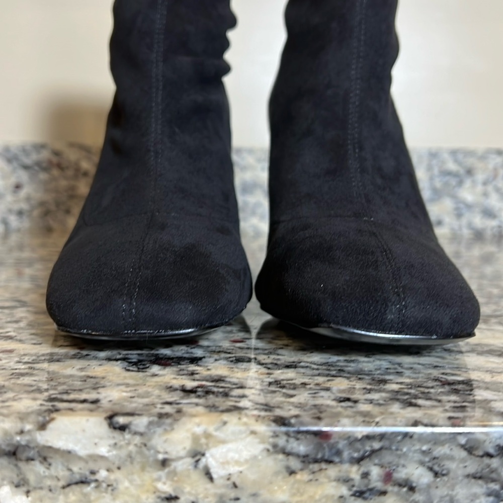 Charles David Faux Suede Pull On Boots - Picture 4 of 10